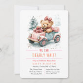 Wir können die Einladung des Teddy Bären frühzeiti (Vorderseite)