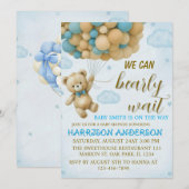 Wir können die Einladung eines Babyduschers abwart (Vorne/Hinten)