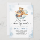 Wir können die Einladung eines Babyduschers abwart (Vorderseite)