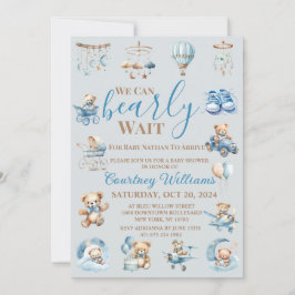 Wir können die Einladung eines Babyduschers abwart