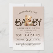 Wir können die Einladung eines Babyduschers abwart (Vorderseite)