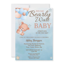 Wir können die Einladung eines Babyduschers abwart