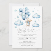 Wir können die Einladung eines Babyduschers abwart (Vorderseite)