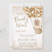 Wir können die Einladung eines Babyduschers abwart (Vorderseite)