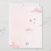 Wir können die Einladung eines Babyduschers abwart (Rückseite)