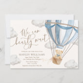 Wir können die Einladung eines Babyduschers abwart (Vorderseite)