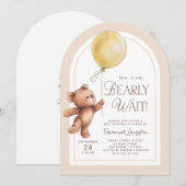 Wir können die Einladung eines Babyduschers abwart (Vorne/Hinten)