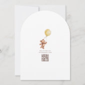 Wir können die Einladung eines Babyduschers abwart (Rückseite)