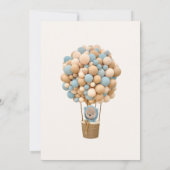 Wir können die Einladung eines Babyduschers abwart (Rückseite)