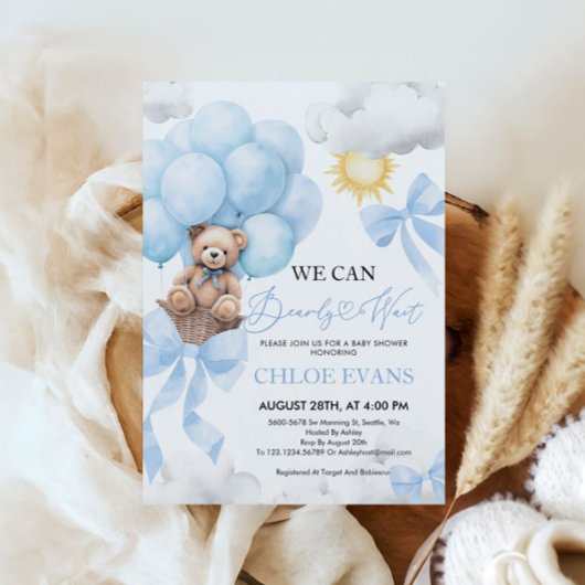 Wir können die Einladung eines Babyduschers abwart