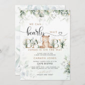 Wir können die Einladung eines Babyduschers abwart (Vorne/Hinten)