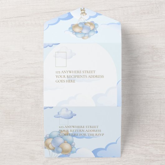 Wir können die Einladung eines Babyduschers abwart (Außenbereich)