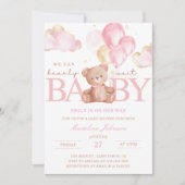 Wir können die Einladung eines Babyduschers abwart (Vorderseite)