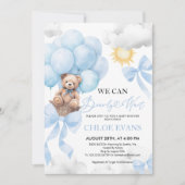 Wir können die Einladung eines Babyduschers abwart (Vorderseite)