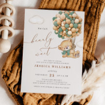 Wir können die Einladung eines grünen Babyduschers