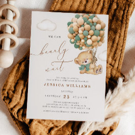 Wir können die Einladung eines grünen Babyduschers