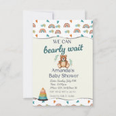 Wir können die Einladungen für das Baby kaum abwar (Vorderseite)