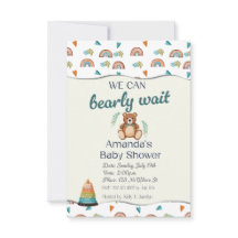 Wir können die Einladungen für das Baby kaum abwar