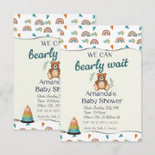 Wir können die Einladungen für das Baby kaum abwar (Vorne/Hinten)