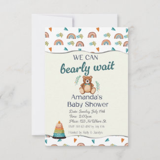 Wir können die Einladungen für das Baby kaum abwar