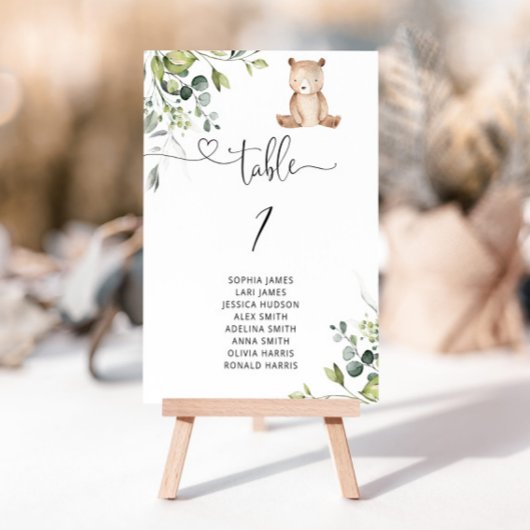 Wir können die Eukalyptus-Tischnummer schon früh a Einladung