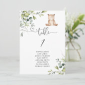 Wir können die Eukalyptus-Tischnummer schon früh a Einladung (Stehend Vorderseite)