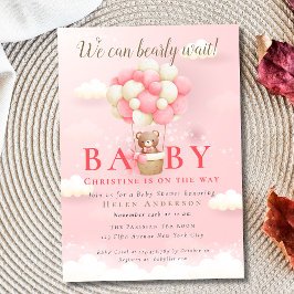 Wir können die Teddy Bear Girl Babydusche frühzeit Einladung