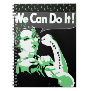 Wir können es, Bandanna Lady Lyme Disease Notebook Notizblock