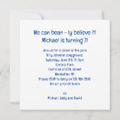 Wir können es ertragen glauben! Panda-Geburtstag Einladung (Rückseite)