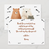 wir können es glauben Kindergeburtstag Dankeskarte (Vorne/Hinten)