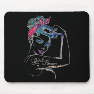 Wir können es heilen Rosie Riveter Brustkrebs Mädc Mousepad