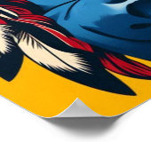 Wir können es in einem amerikanischen Ureinwohner- Poster (Ecke)