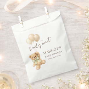 Wir können es kaum erwarten Baby Shower Danke schö Geschenktütchen