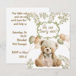 Wir können es kaum erwarten Baby Shower Digital-Do Einladung