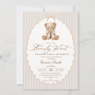 Wir können es kaum erwarten, Baby Shower Einladung