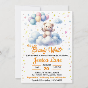 Wir können es kaum erwarten, Baby Shower Einladung