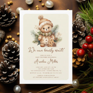 Wir können es kaum erwarten Baby Shower Einladung