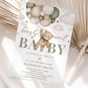 Wir können es kaum erwarten, Baby Shower Einladung