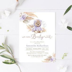 Wir können es kaum erwarten Baby Shower Einladung