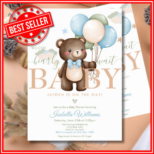 Wir können es kaum erwarten Baby Shower Einladung