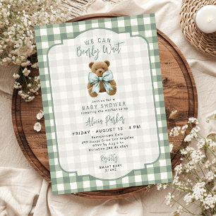 Wir können es kaum erwarten, baby shower in sagegr einladung