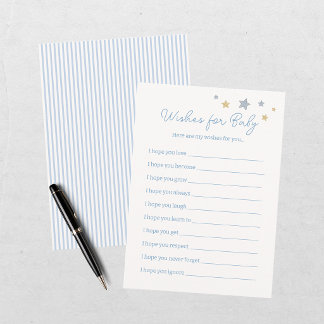 Wir können es kaum erwarten, Baby Shower Wünsche f Begleitkarte