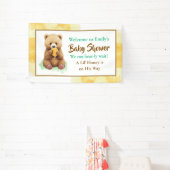 Wir können es kaum erwarten! Babyparty für Jungen Banner (InSitu)