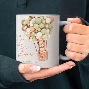Wir können es kaum erwarten! Babyparty Grün Gold Kaffeetasse