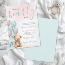Wir können es kaum erwarten Bären-Baby-Party
