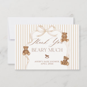 Wir können es kaum erwarten, elegante Babyparty Dankeskarte