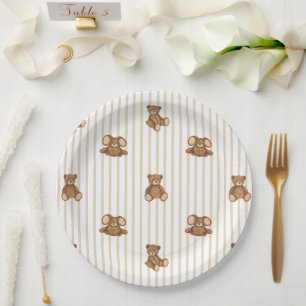 Wir können es kaum erwarten, elegante Babyparty Pappteller