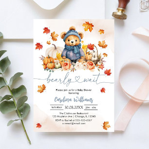 Wir können es kaum erwarten, Herbst-Baby-Shower-Ei Einladung