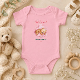 Wir können es kaum erwarten, niedlicher Bär, Baby- Baby Strampler