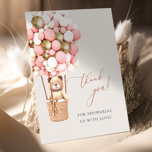 Wir können es kaum erwarten Pink Gold Babyparty Da Postkarte